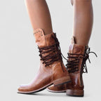 Rachel | Vintage Lace-Up Ankle Boots