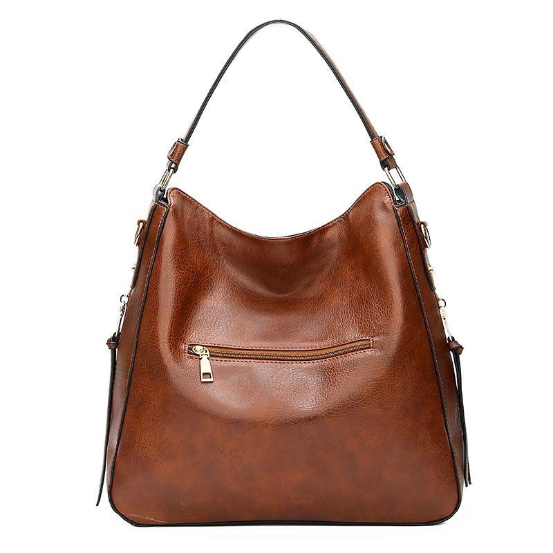 Premium Leather Hobo Anti-Theft Handbag + FREE Pouch Wallet