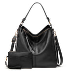 Premium Leather Hobo Anti-Theft Handbag + FREE Pouch Wallet