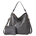 Premium Leather Hobo Anti-Theft Handbag + FREE Pouch Wallet