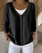 Camélia | Soft Button-Up Knit Cardigan