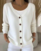 Camélia | Soft Button-Up Knit Cardigan