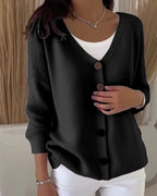 Camélia | Soft Button-Up Knit Cardigan