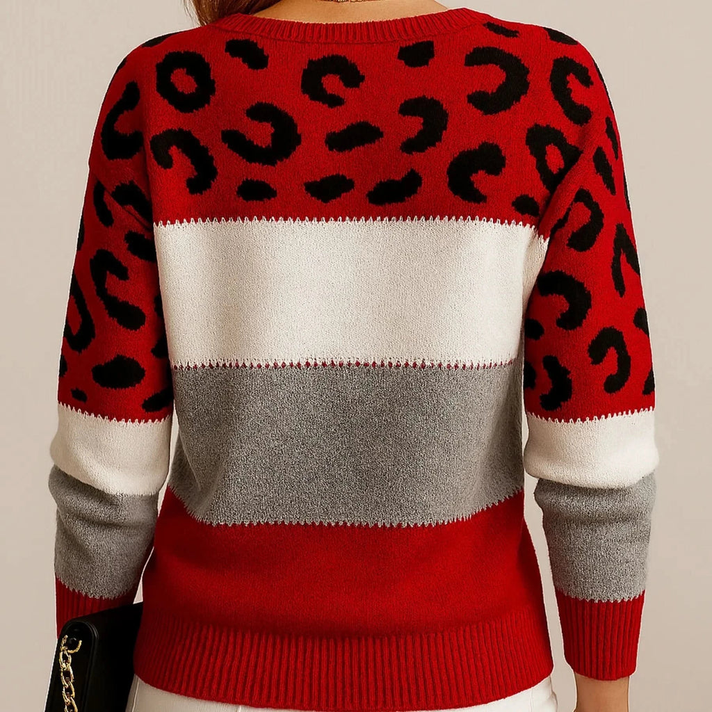 Velora | Leopard Knit Sweater