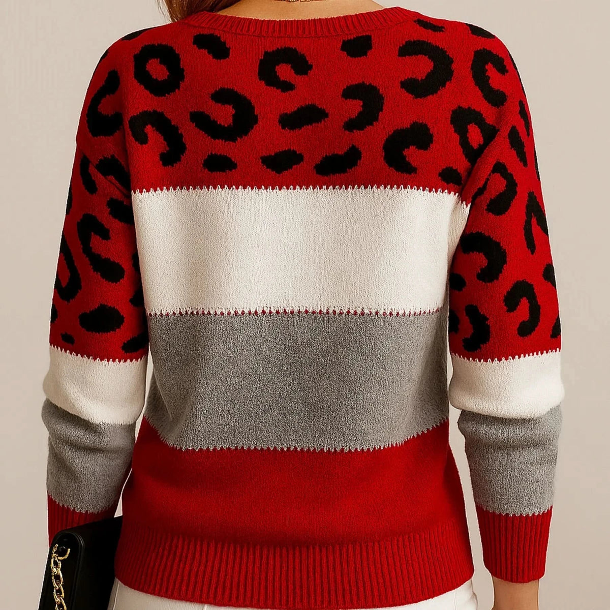 Velora | Leopard Knit Sweater