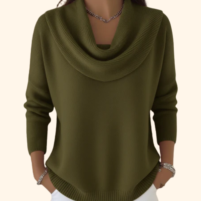Aveline | Cowl Neck Knit Jumper