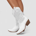 Quinn | Perforated Western Boots