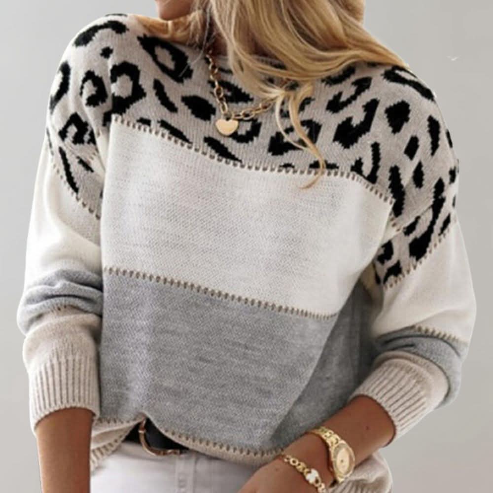 Velora | Leopard Knit Sweater