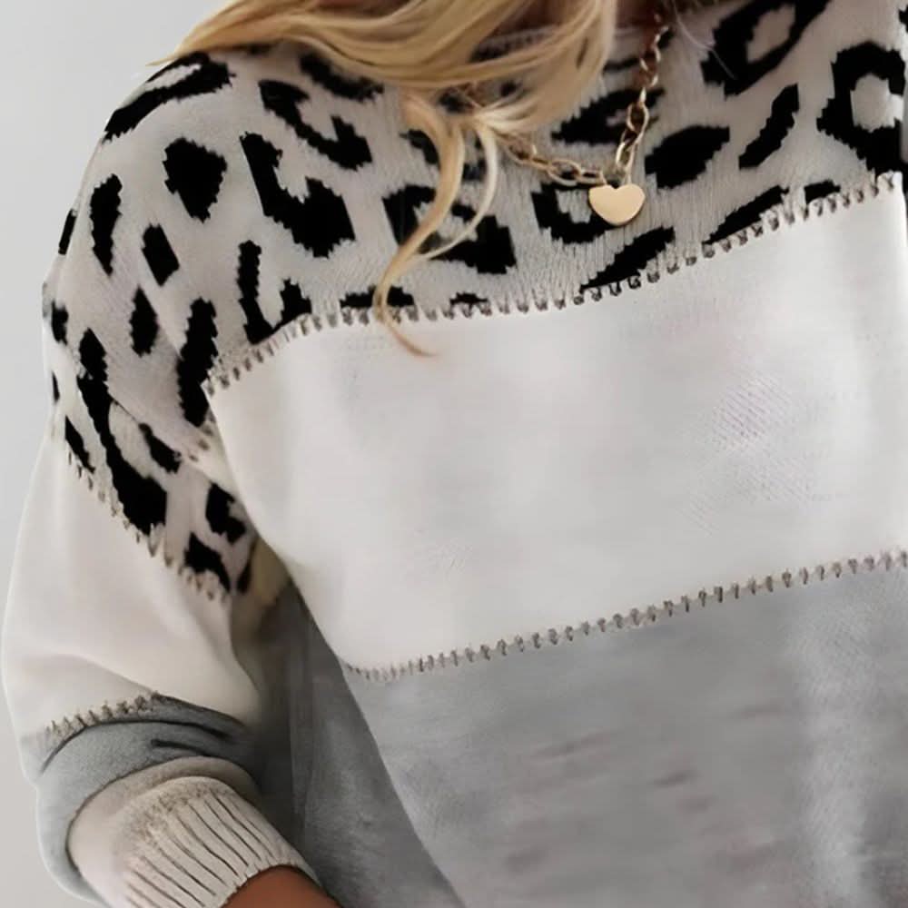 Velora | Leopard Knit Sweater
