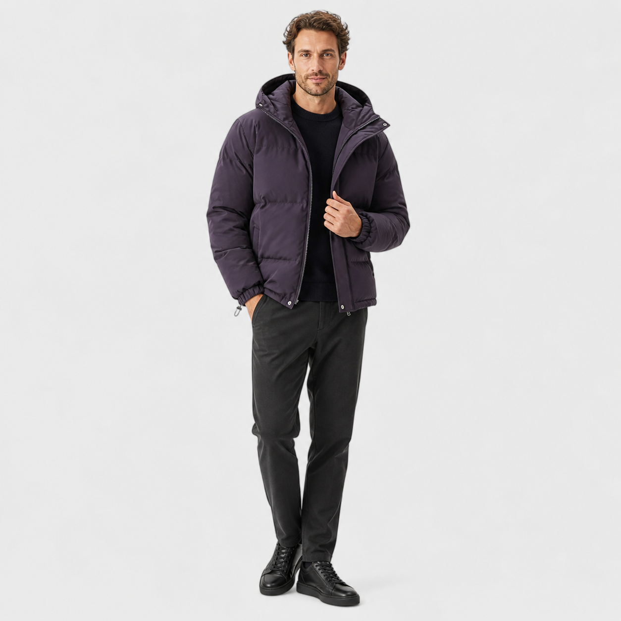 Unisex Hooded Cotton Puffer Jacket