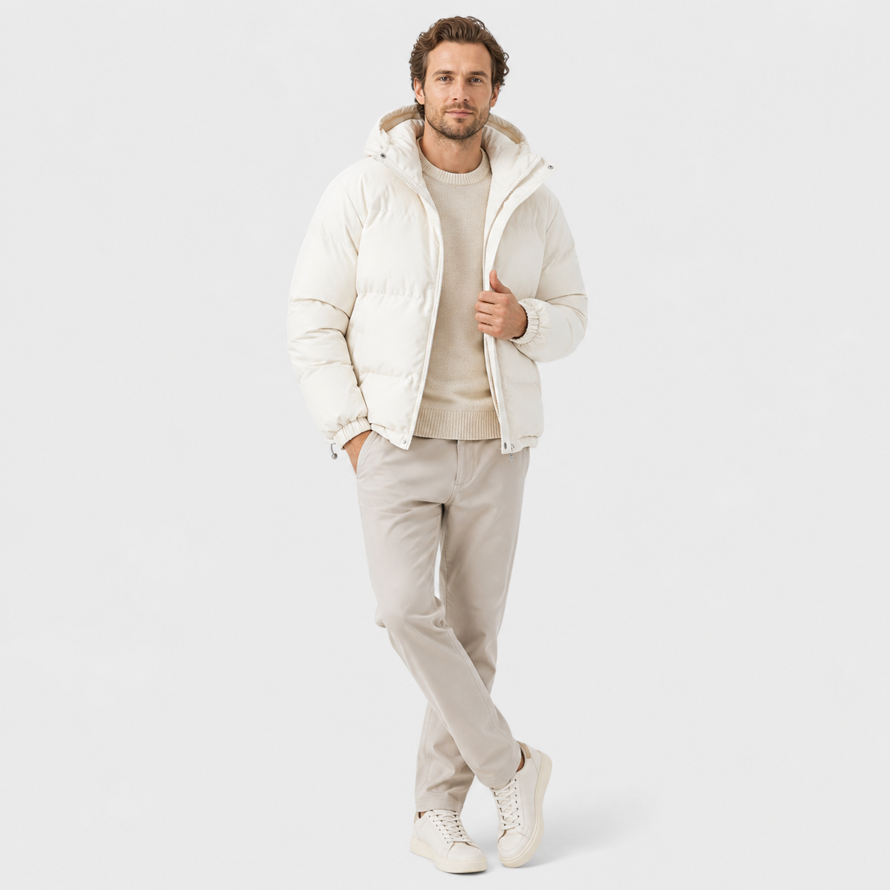 Unisex Hooded Cotton Puffer Jacket