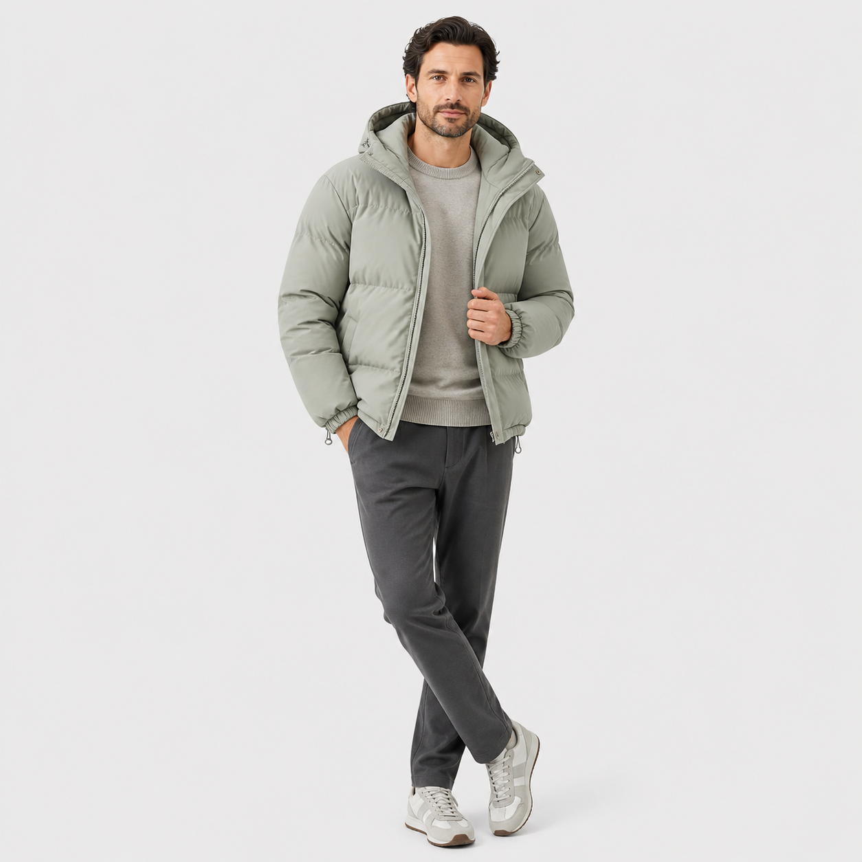 Unisex Hooded Cotton Puffer Jacket