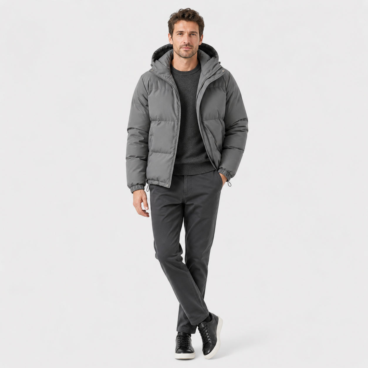 Unisex Hooded Cotton Puffer Jacket