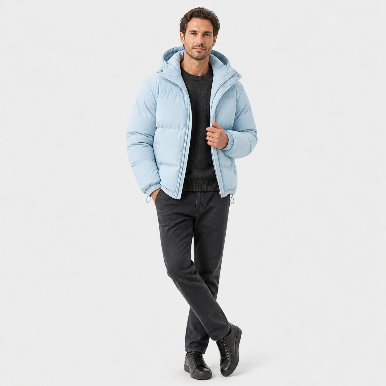 Unisex Hooded Cotton Puffer Jacket