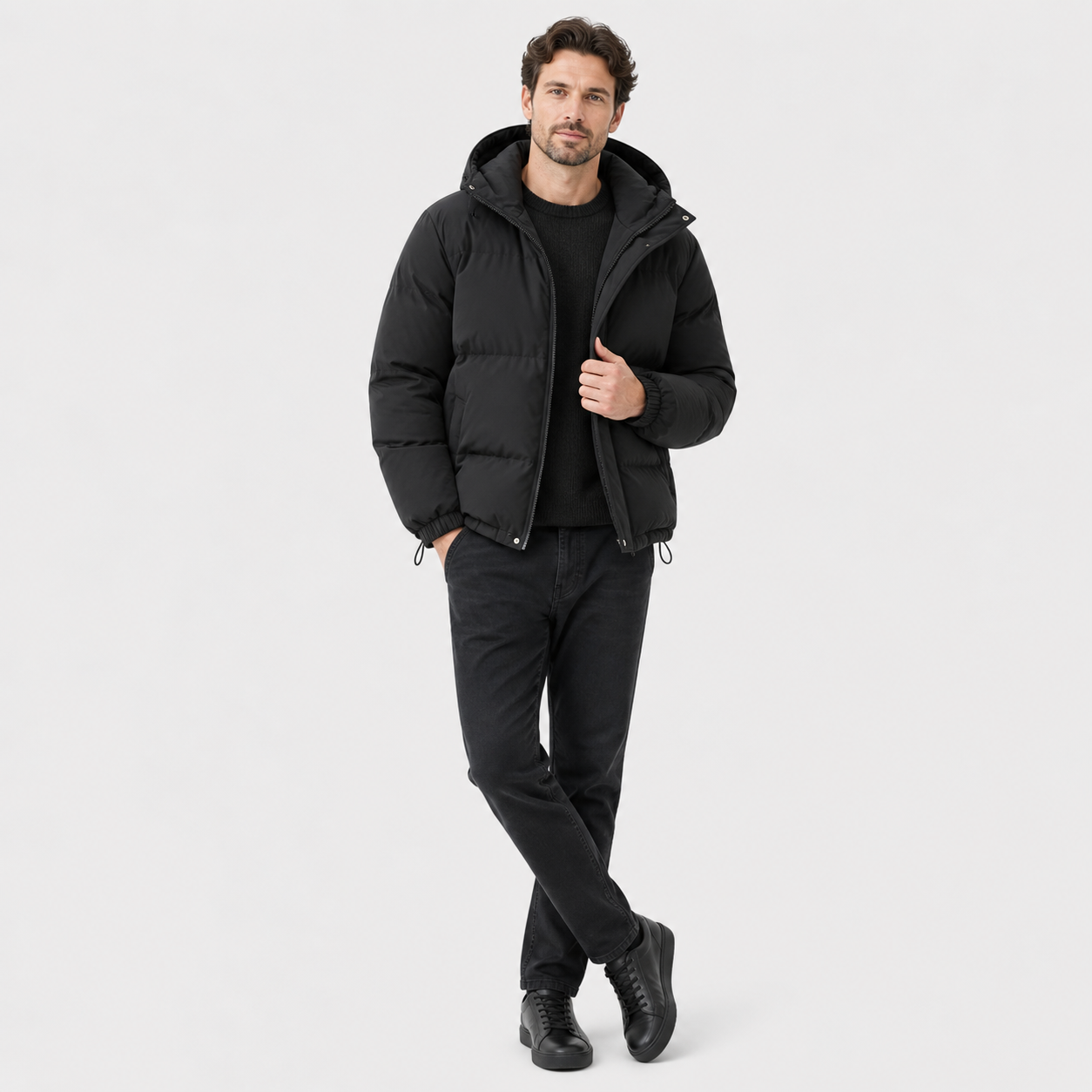 Unisex Hooded Cotton Puffer Jacket
