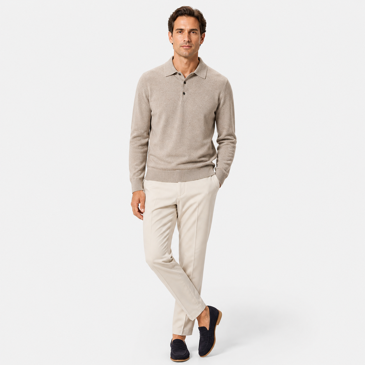 Men’s Merino Wool Polo knit