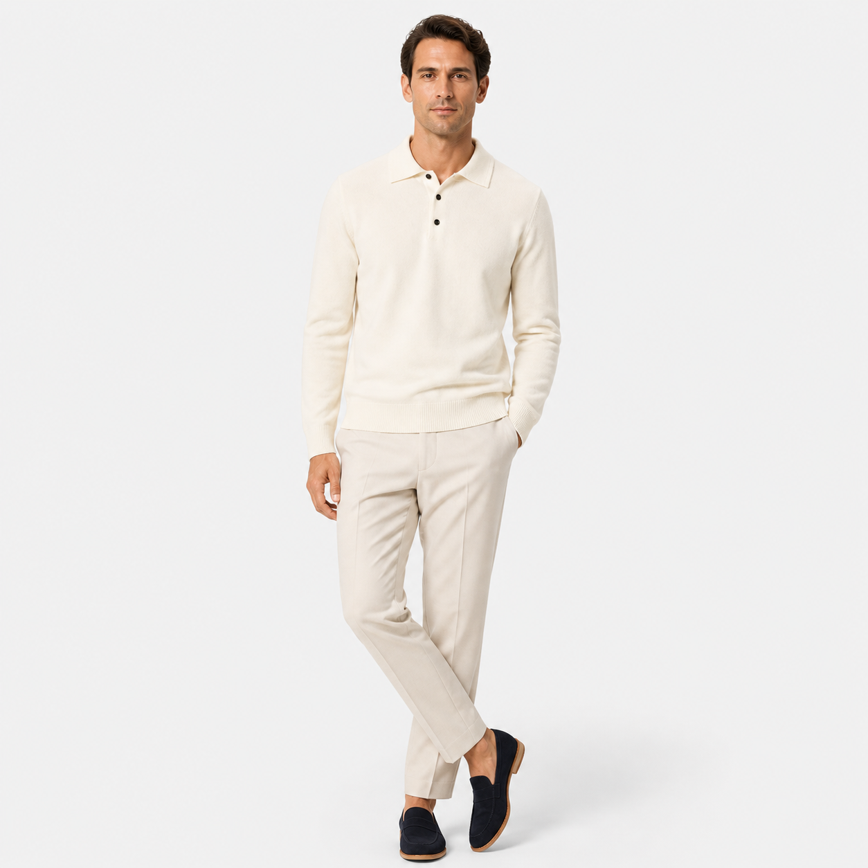 Men’s Merino Wool Polo knit