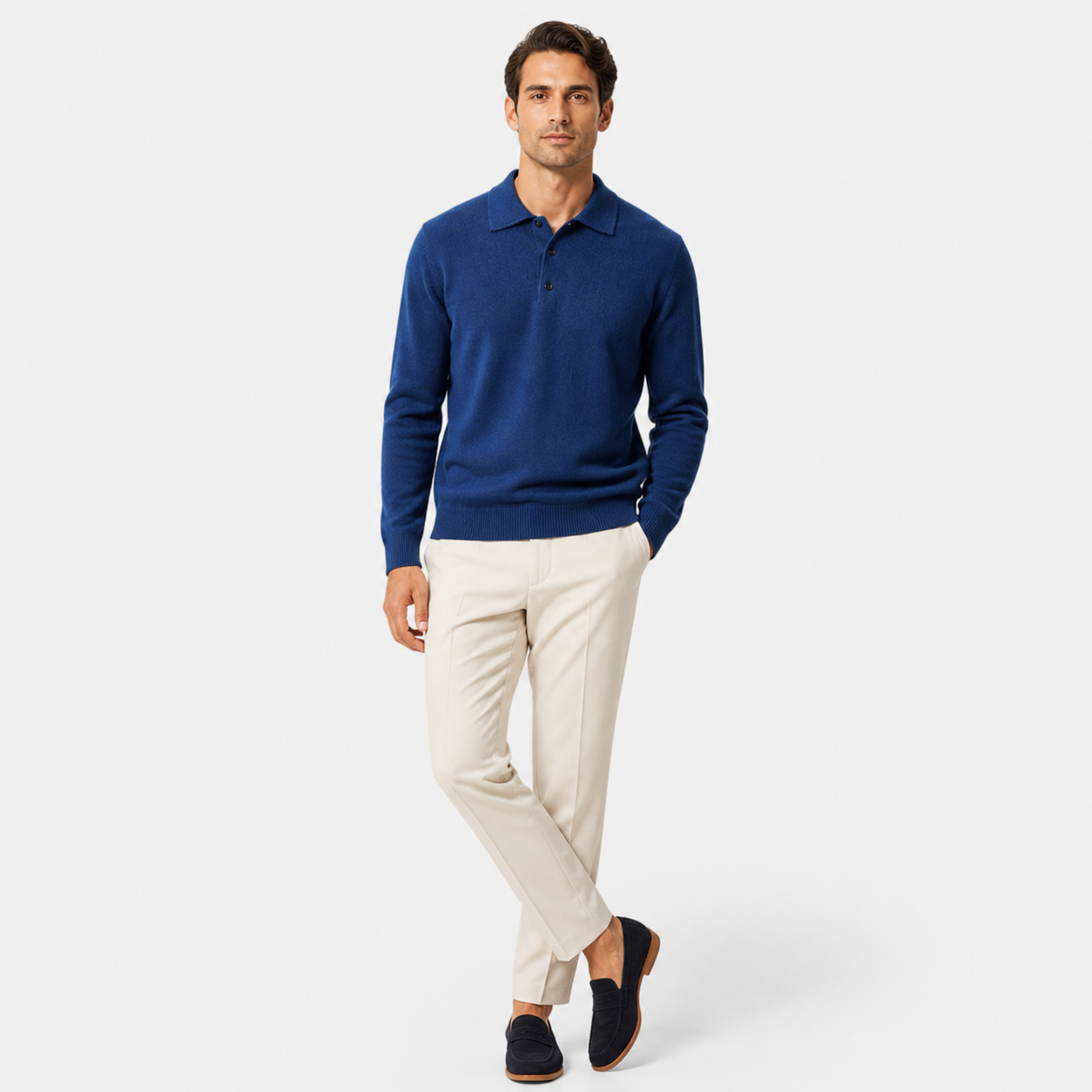 Men’s Merino Wool Polo knit