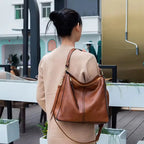 Premium Leather Hobo Anti-Theft Handbag + FREE Pouch Wallet