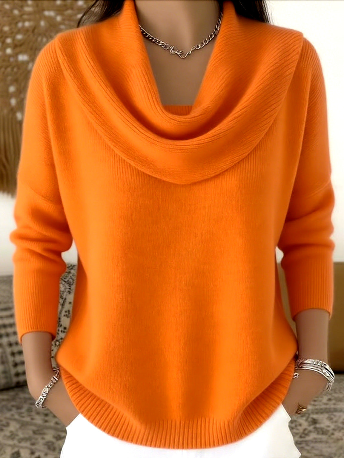 Aveline | Cowl Neck Knit Jumper