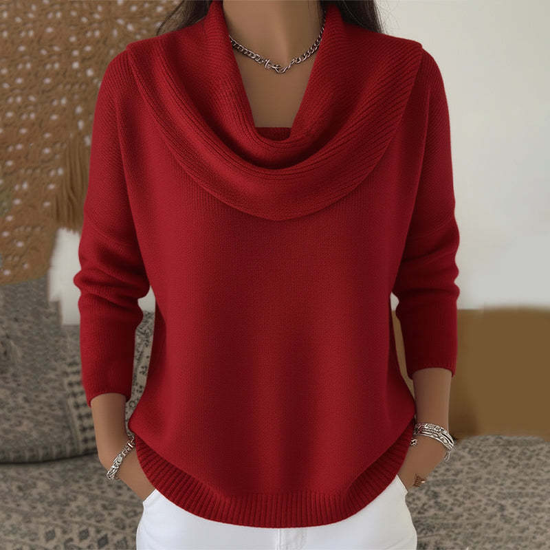 Aveline | Cowl Neck Knit Jumper