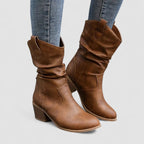 Eleanora | Slouch Heeled Boots