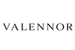 Black 'VALENNOR' text on a transparant background
