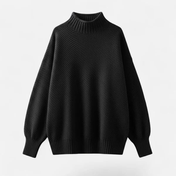 Elara | Soft Ribbed Turtleneck Jumper