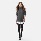 Elara | Soft Ribbed Turtleneck Jumper