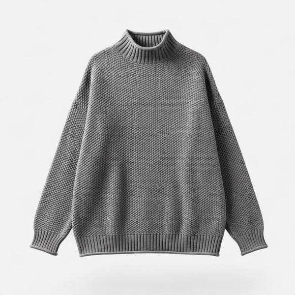 Elara | Soft Ribbed Turtleneck Jumper