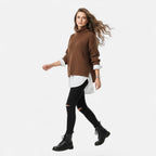 Elara | Soft Ribbed Turtleneck Jumper