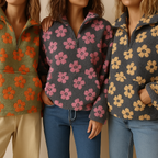 Daisy - Floral Fleece Jumper — view 10