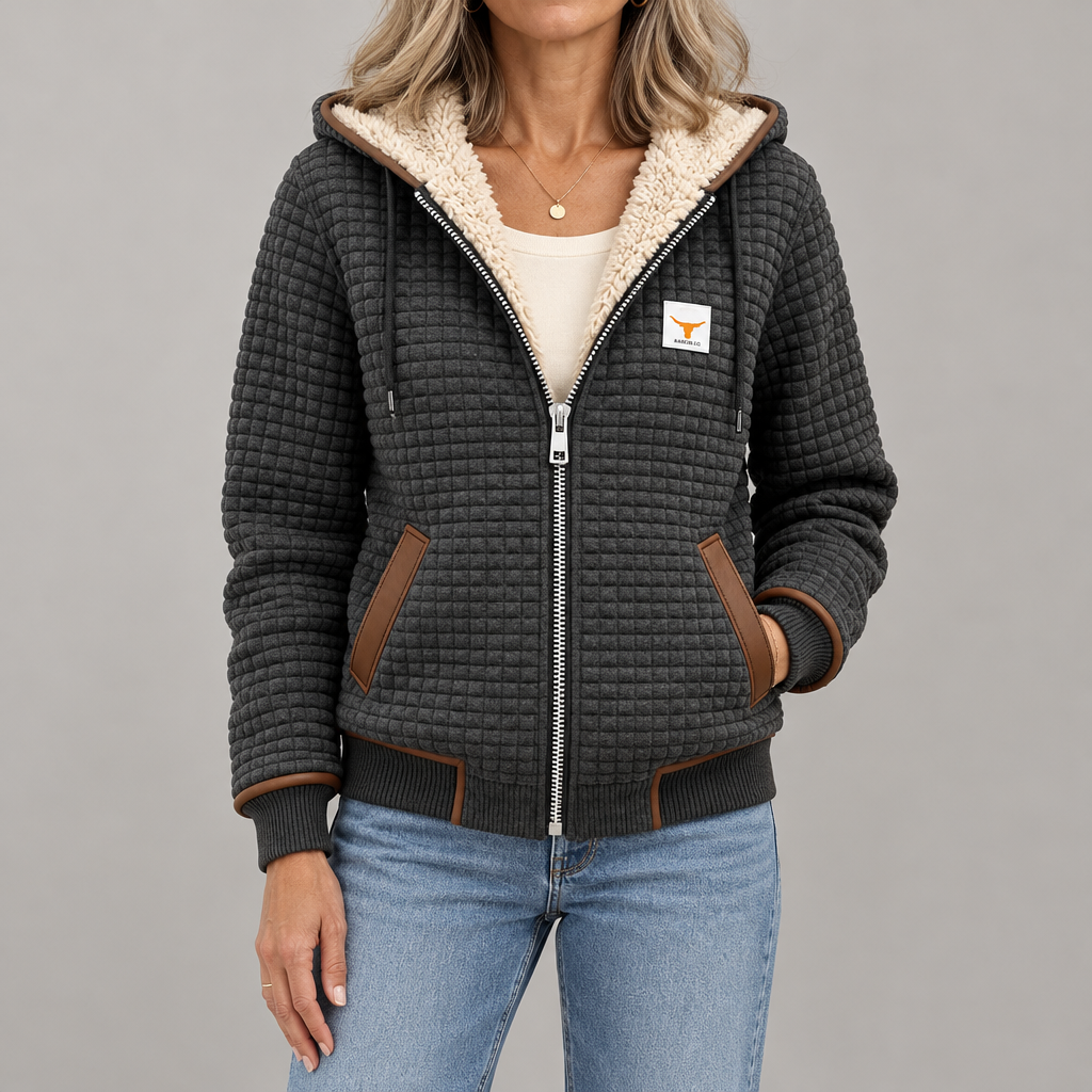 Harper | Sherpa-Lined Quilted Hooded Jacket