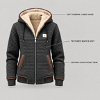 Harper | Sherpa-Lined Quilted Hooded Jacket