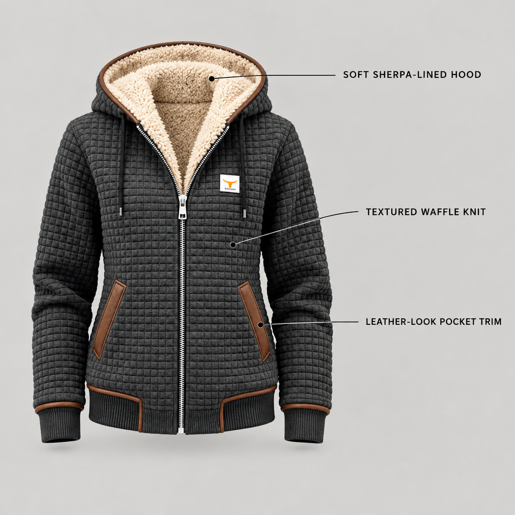 Harper | Sherpa-Lined Quilted Hooded Jacket