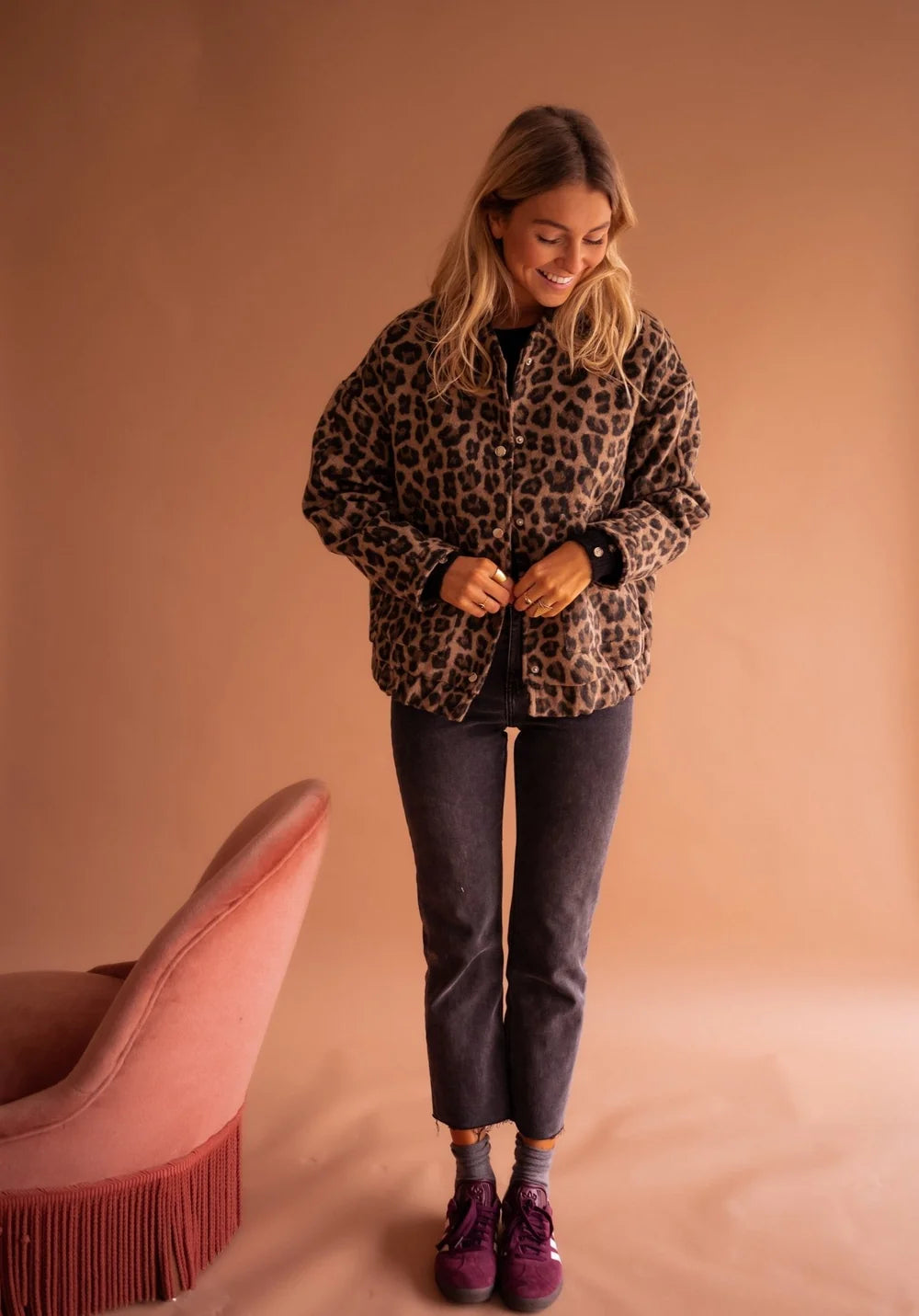 Sienna | Leopard Bomber Jacket