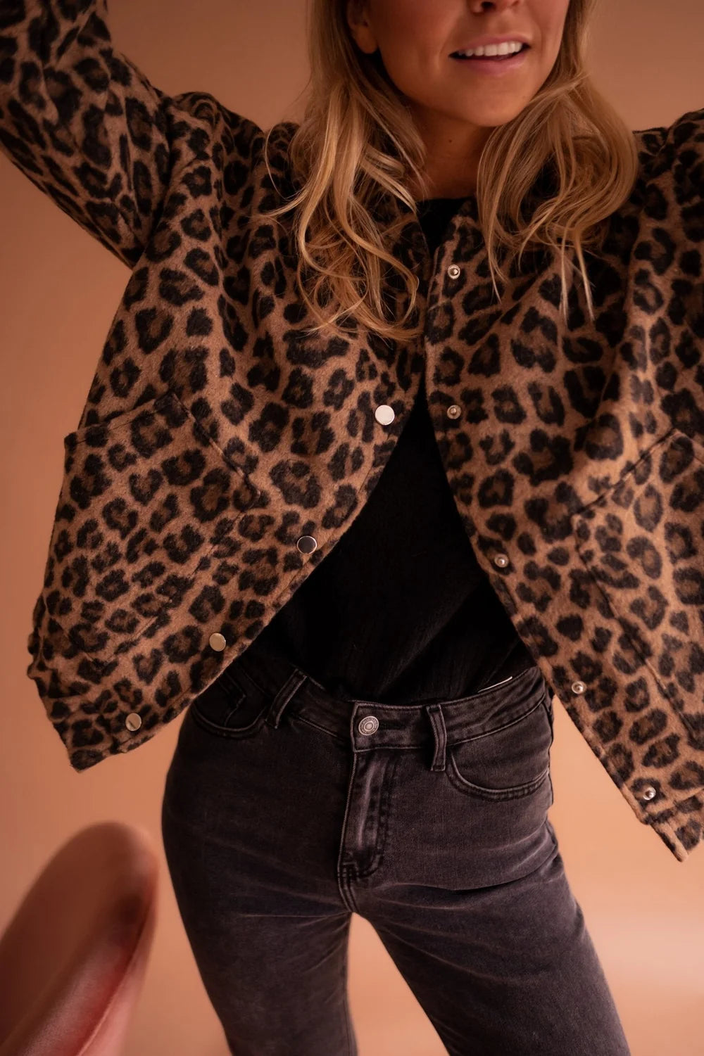 Sienna | Leopard Bomber Jacket