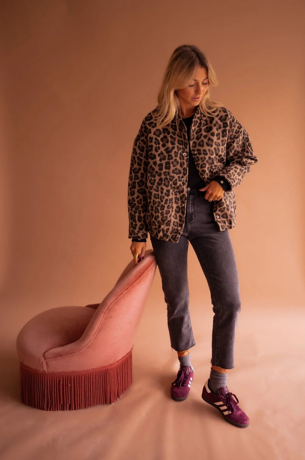Sienna | Leopard Bomber Jacket