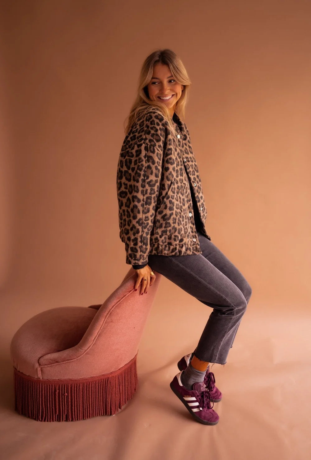 Sienna | Leopard Bomber Jacket