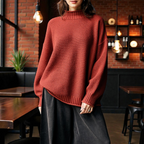 Elara | Soft Ribbed Turtleneck Jumper