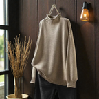 Elara | Soft Ribbed Turtleneck Jumper