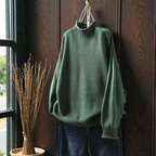 Elara | Soft Ribbed Turtleneck Jumper