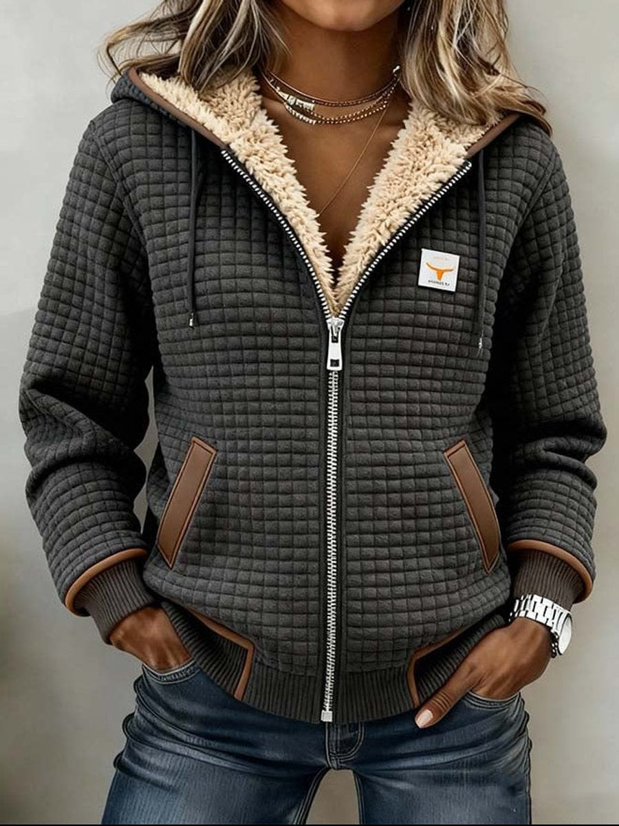 Harper | Sherpa-Lined Quilted Hooded Jacket